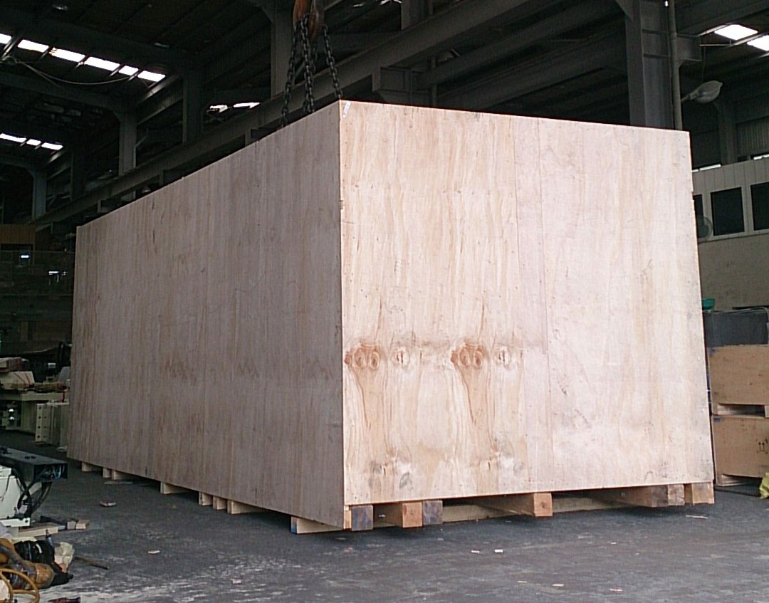 40噸木構合板箱 台南木箱,台南棧板,機械木箱,木箱,棧板,合板棧板,煙燻檢疫,木材,木條箱,專業防震木箱